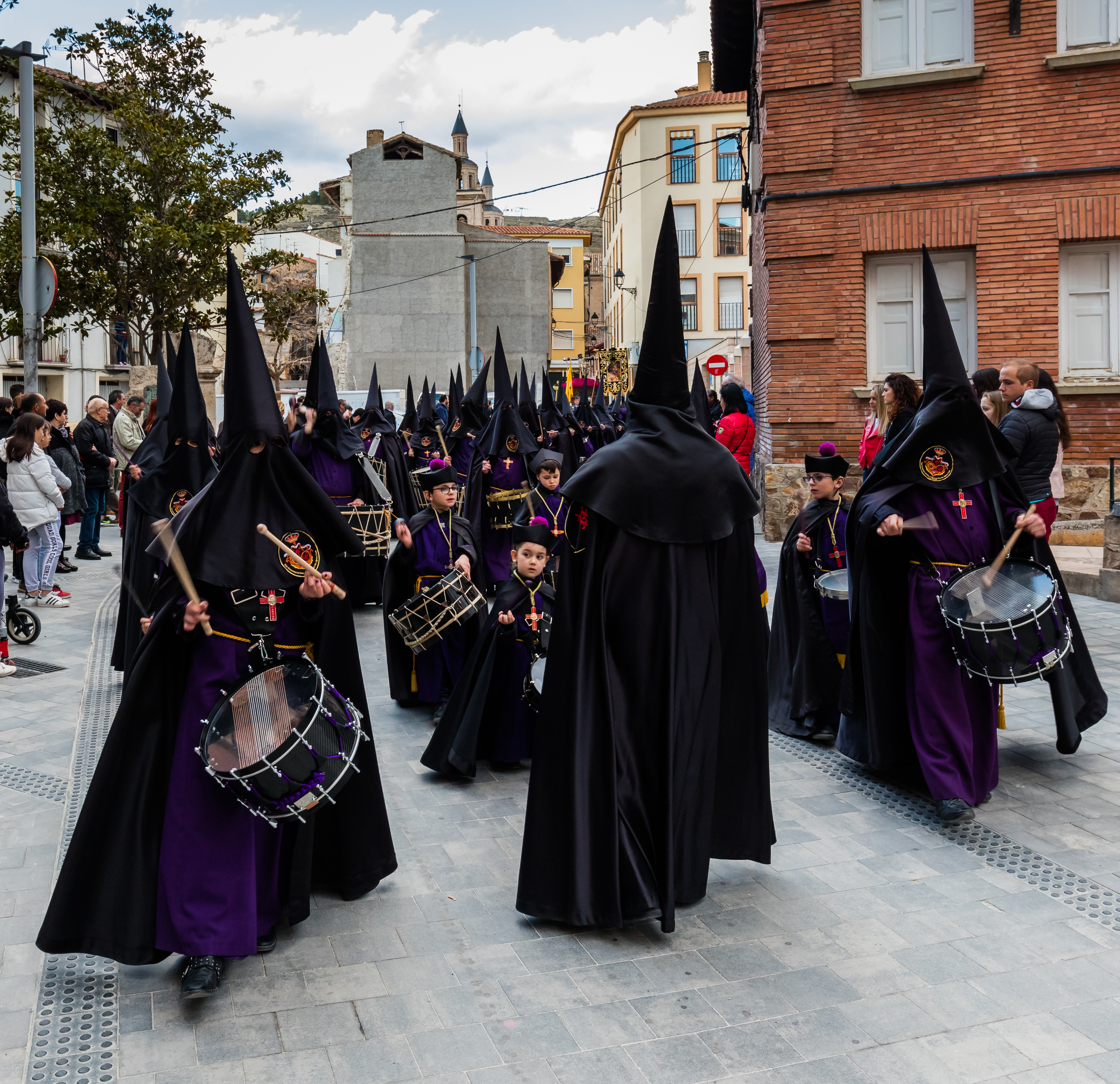 Procesión del Santísimo Cristo de la Paz en Jueves Santo, Calatayud, España, 2018-03-28, DD 06