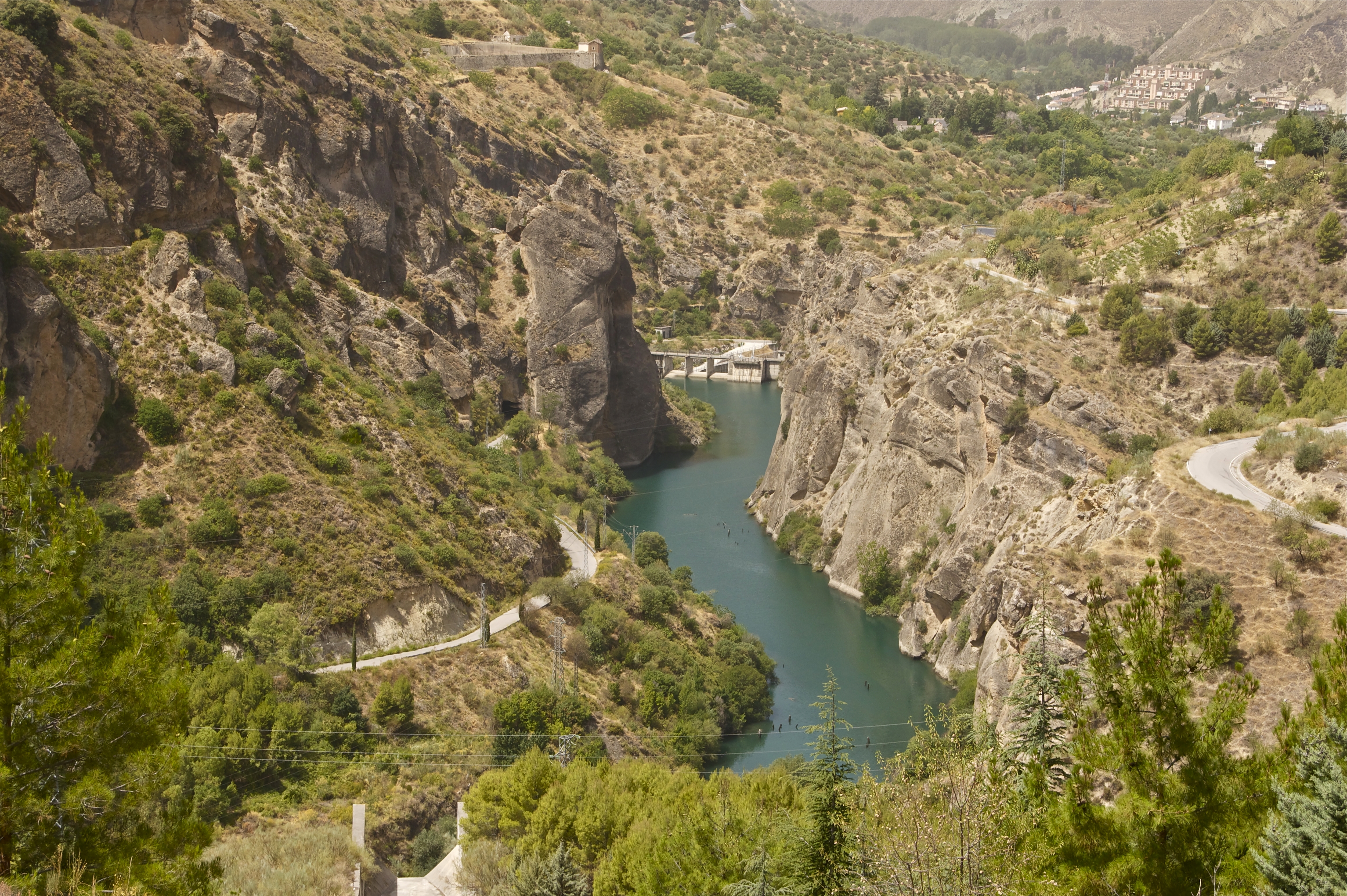 Rio Genil depuis le barrage Güejar Sierra