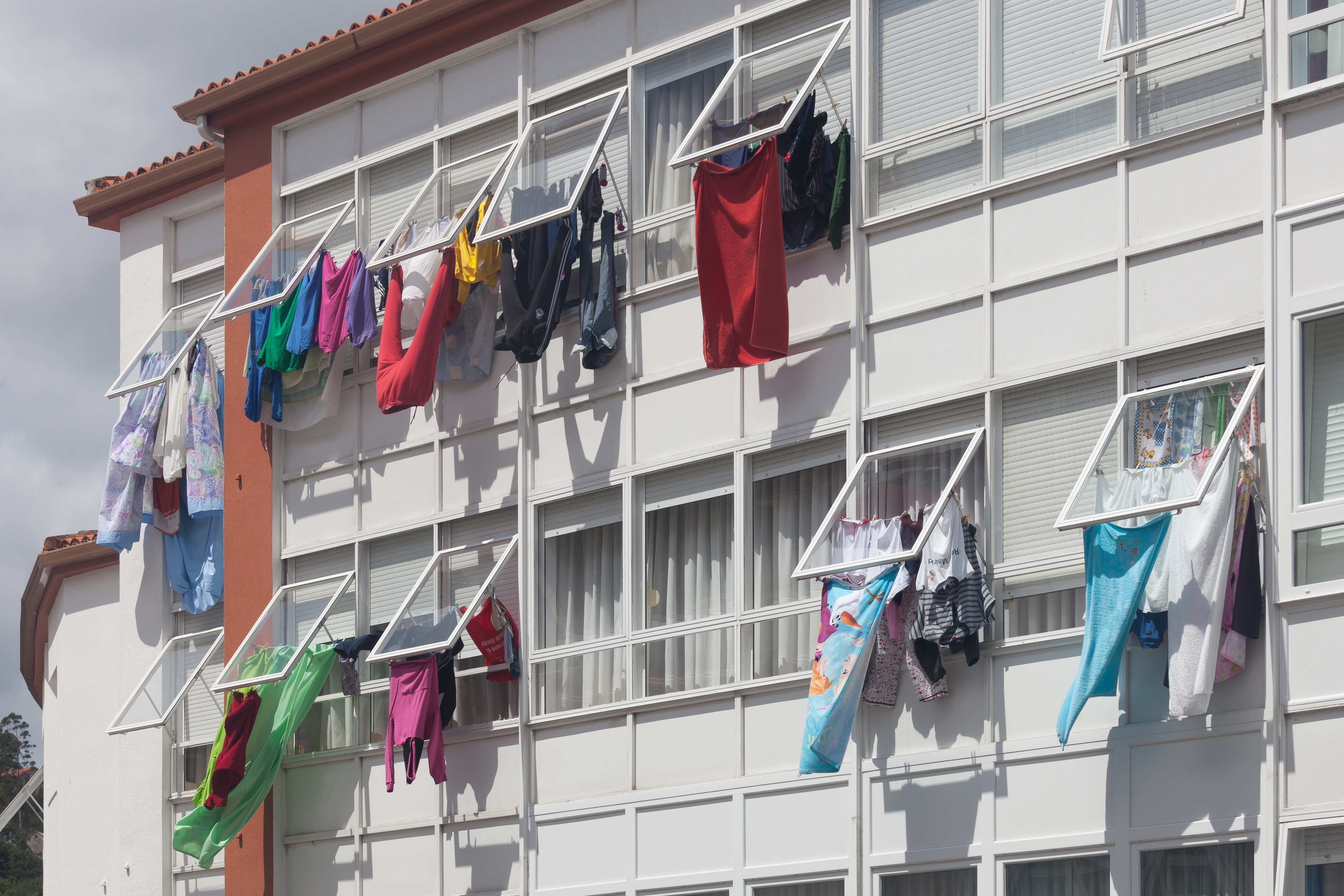 Roupa colgada. Muros. Galiza MU18