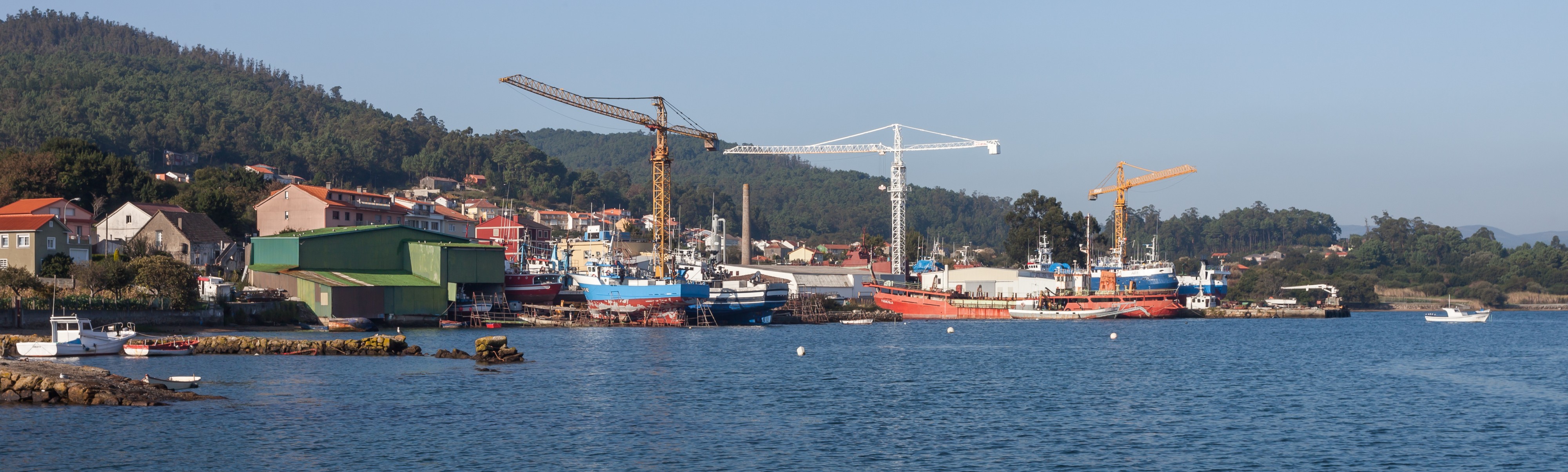 Estaleiros no Freixo de Sabardes. Outes. Galiza