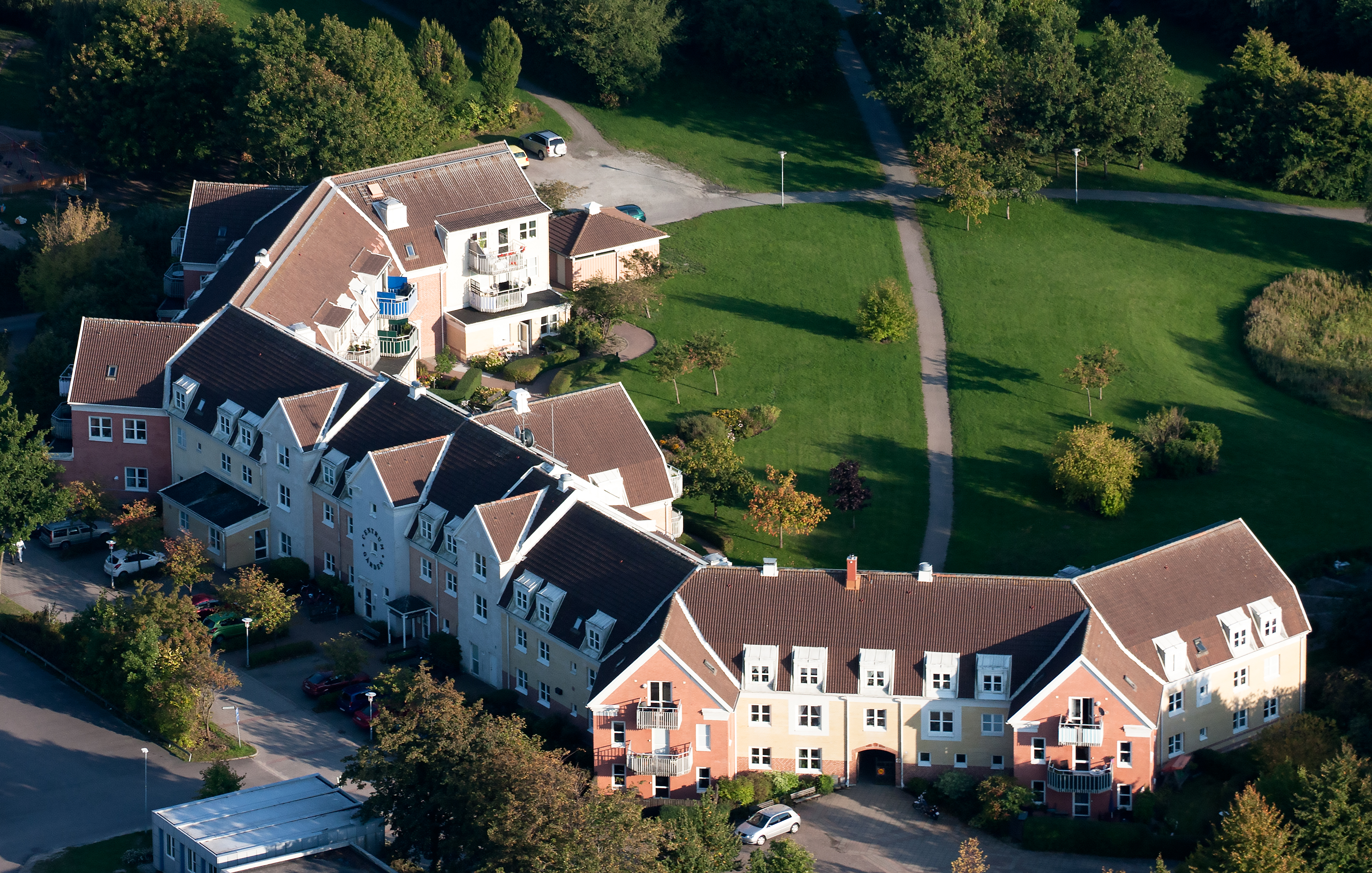 BRF Centrumgården–flygbild 06 september 2014