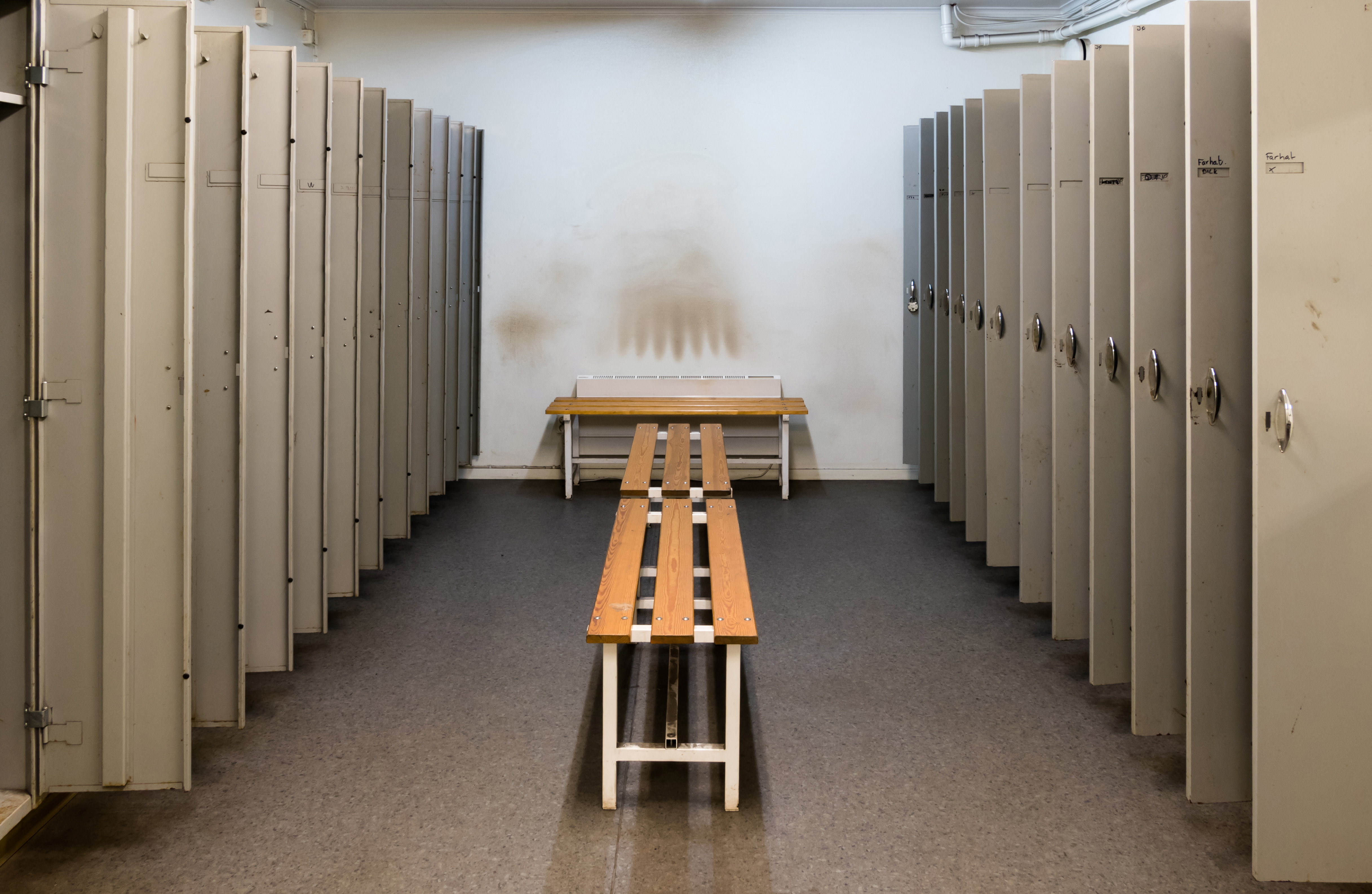 Locker room - lockers open