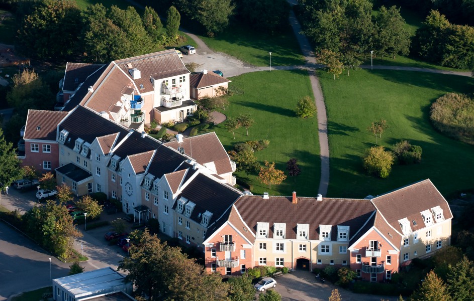 BRF Centrumgården–flygbild 06 september 2014