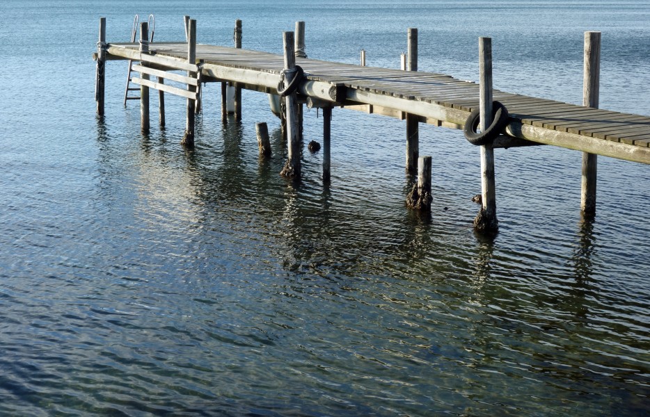 Old wooden jetty at Holländaröd