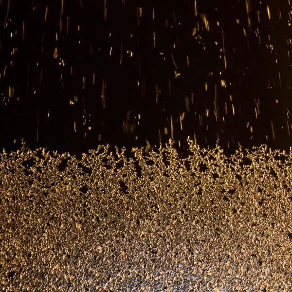 Slush on window - night