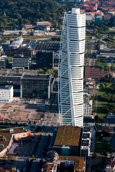 Turning Torso–flygbild 06 september 2014-2