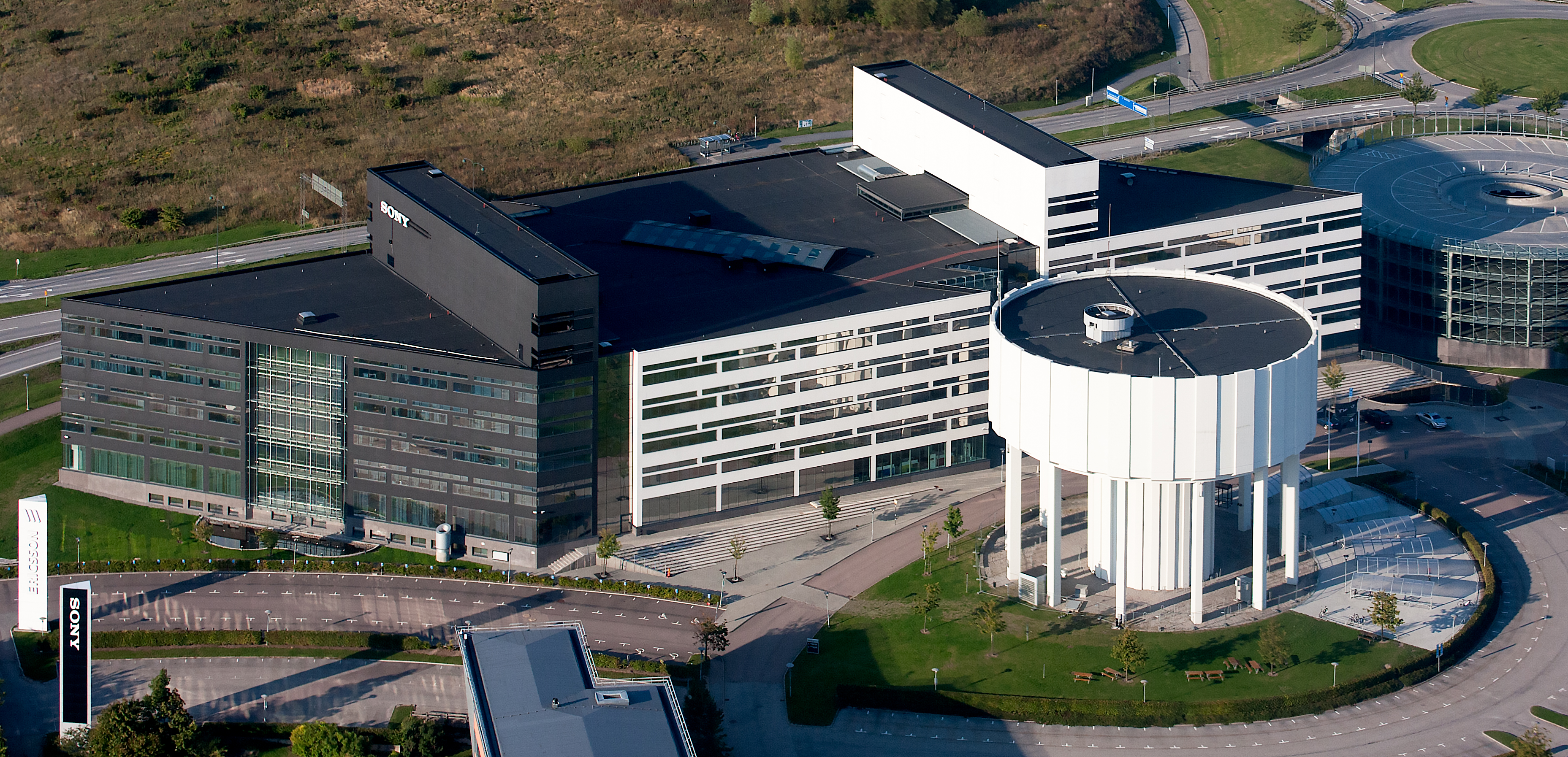 Sony mobile in Lund–flygbild 06 september 2014