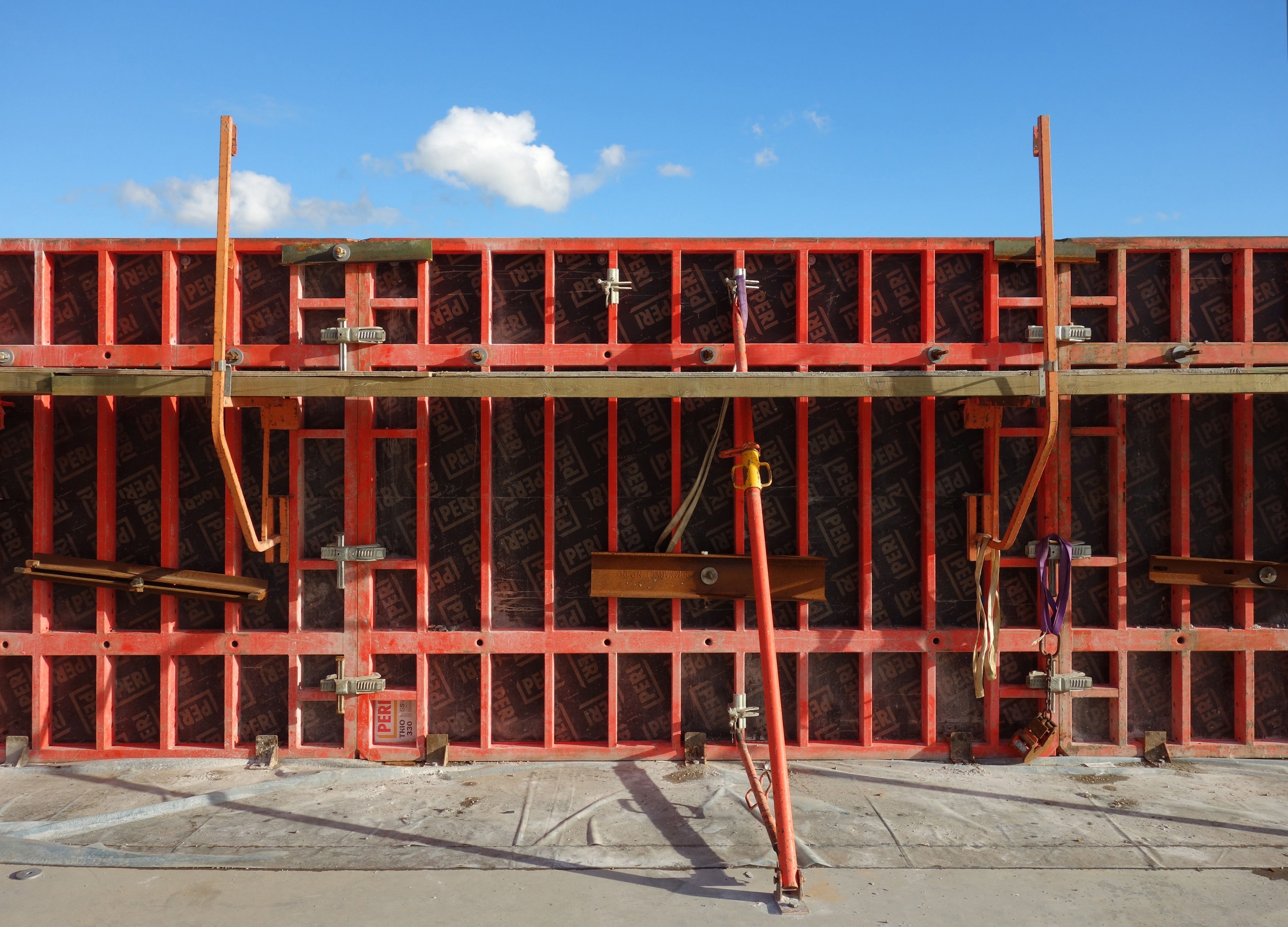 Mould for casting concrete pontoons