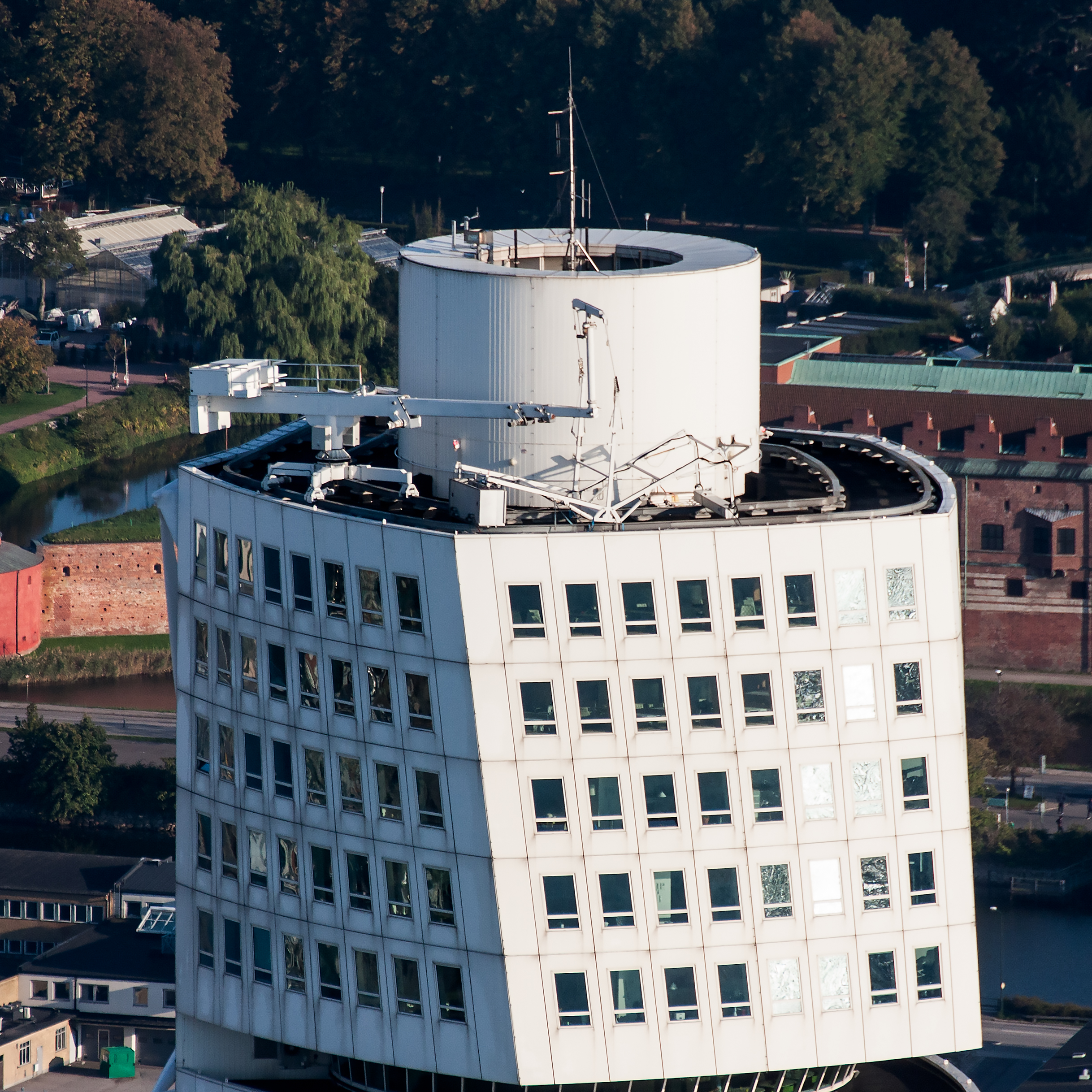 Top of Turning Torso–flygbild 06 september 2014