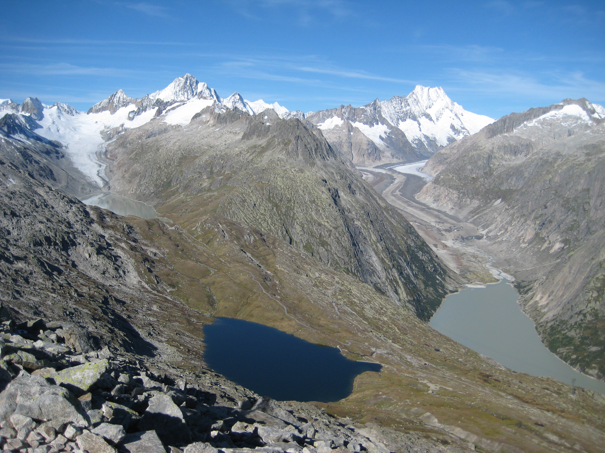 Oberaar and Unteraar Glaciers