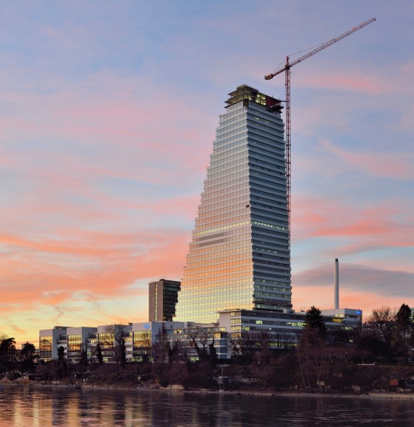 Basel - Roche Tower - Baufortschritt 22.Dezember 2014