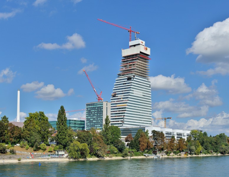 Basel - Roche Tower - Baufortschritt September 2014-2
