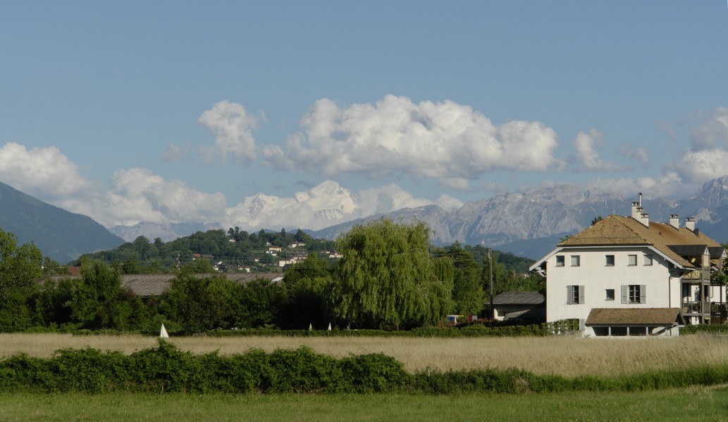 Mont-Blanc depuis Route de Mon Idée, Puplinge, GE, CH