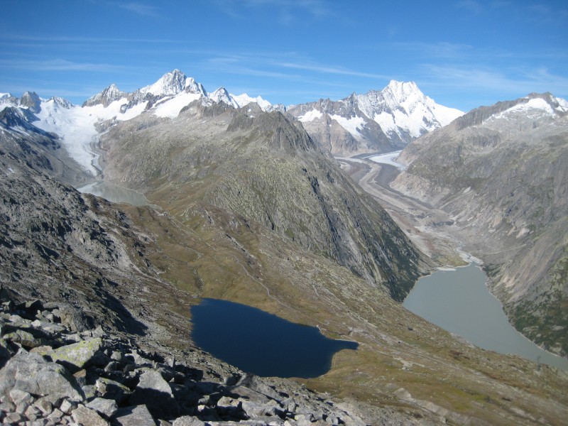 Oberaar and Unteraar Glaciers