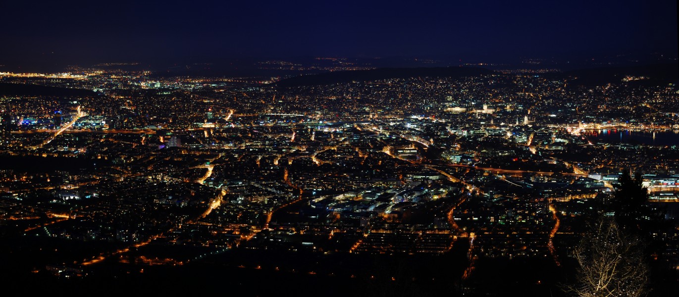 Panorama von Zürich @ 82 mm