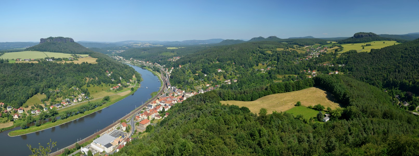 Saxon Switzerland - view from Festung Königstein