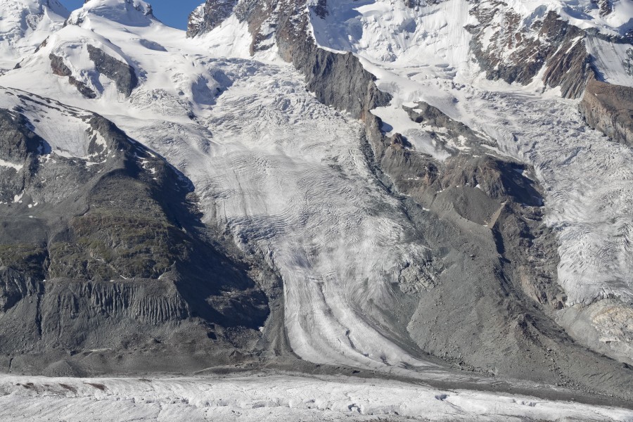 Schwärzegletscher as seen from Gornergrat, Wallis, Switzerland, 2012 August