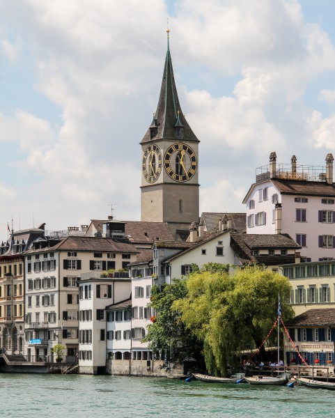 Zürich (Schweiz), Ufer des Limmat -- 2011 -- 4