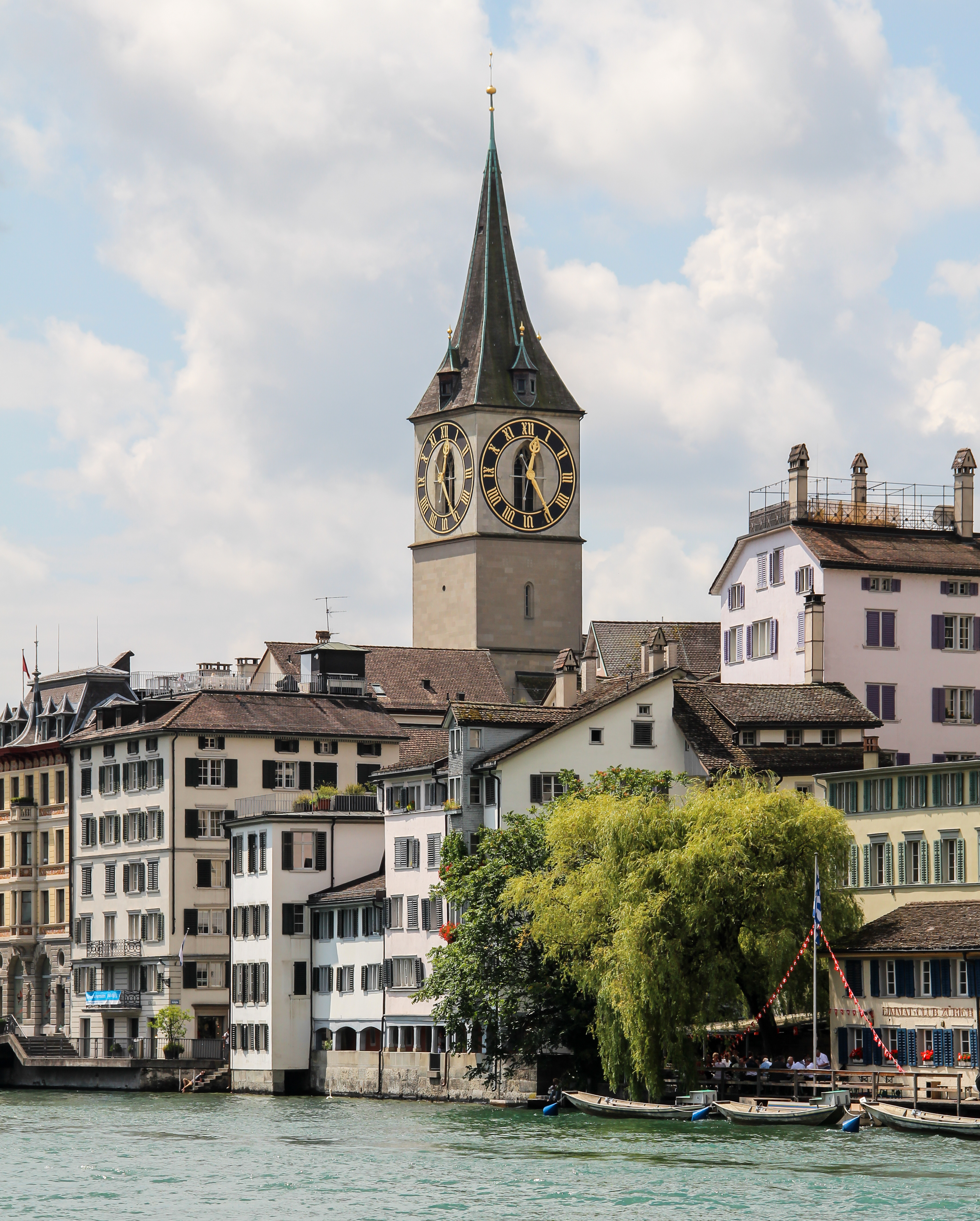 Zürich (Schweiz), Ufer des Limmat -- 2011 -- 4