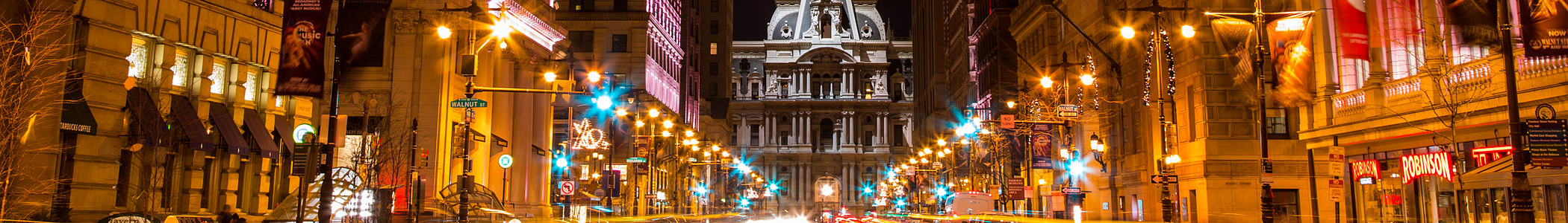 Philadelphia Broad Street night banner