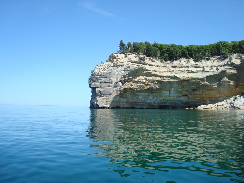 Indian Head Pictured Rocks Michigan