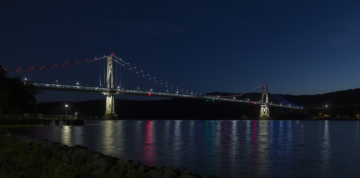 Mid-Hudson Bridge night NY1