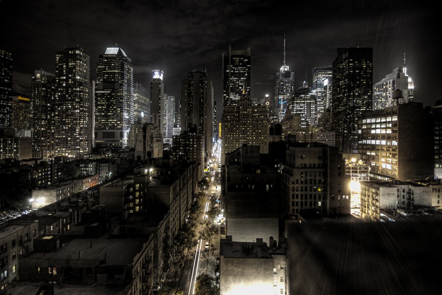 New York City at night HDR edit1