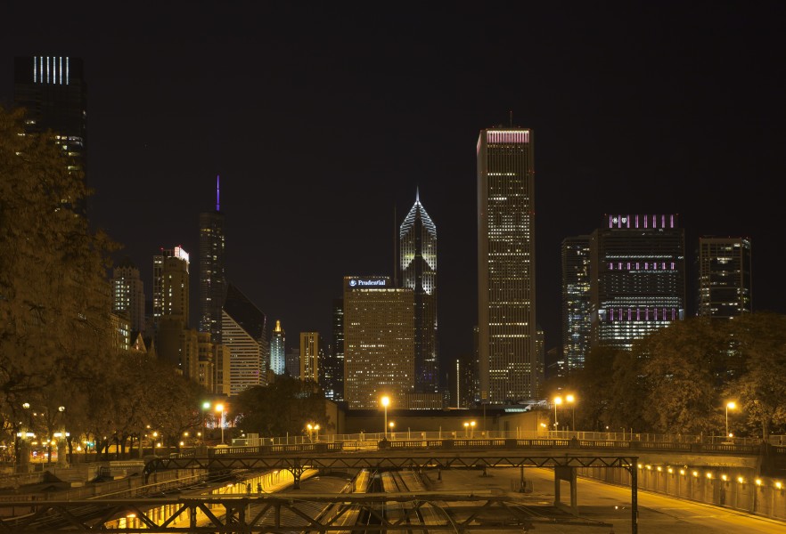 Skyline de Chicago desde el centro, Illinois, Estados Unidos, 2012-10-20, DD 12