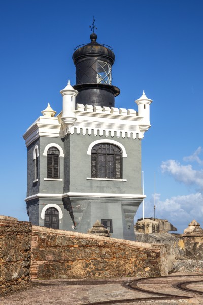 USA-2016-Puerto Rico-San Juan-Castillo San Felipe del Morro Lighthouse 02