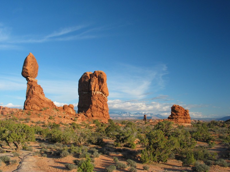 USA balancing rock UT