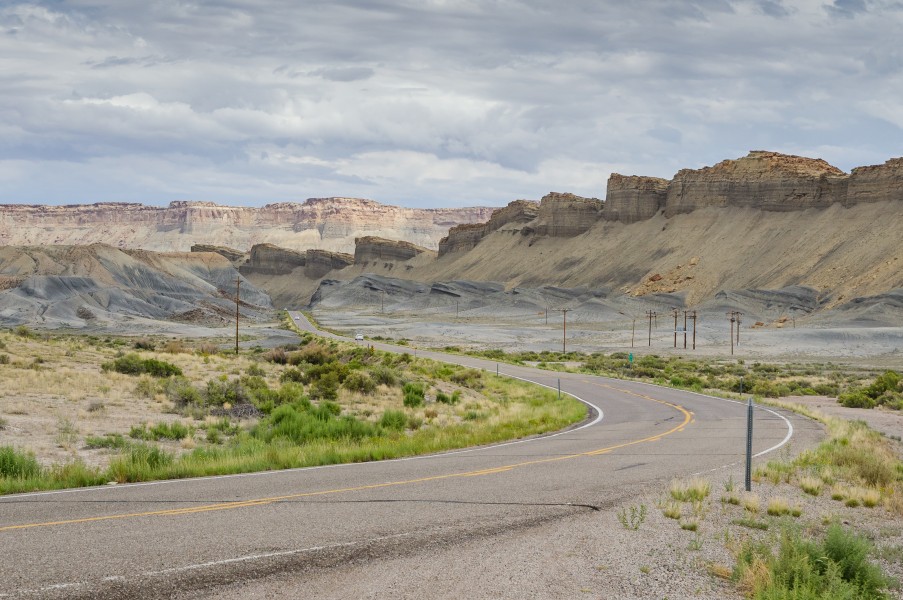 Utah State Route 24, Near Mile 92 view in Direction North-West 110814 2