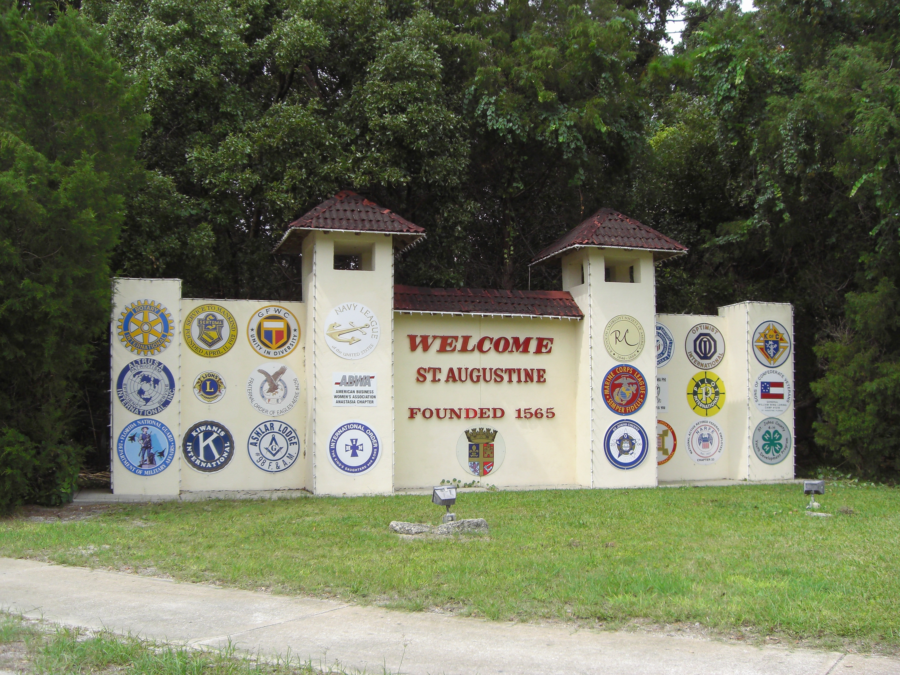 St. Augustine Sign, Augustine, Florida, USA1