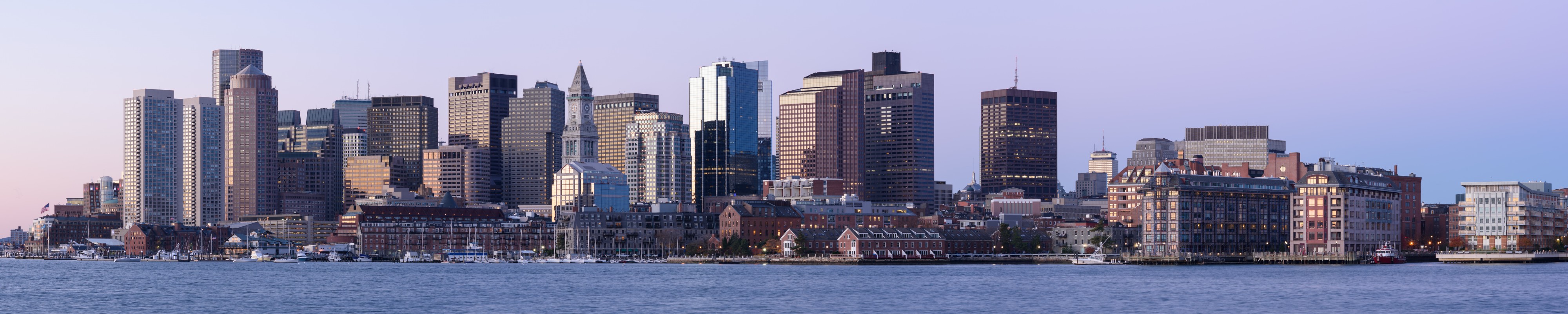 Boston skyline from East Boston November 2016 panorama 2