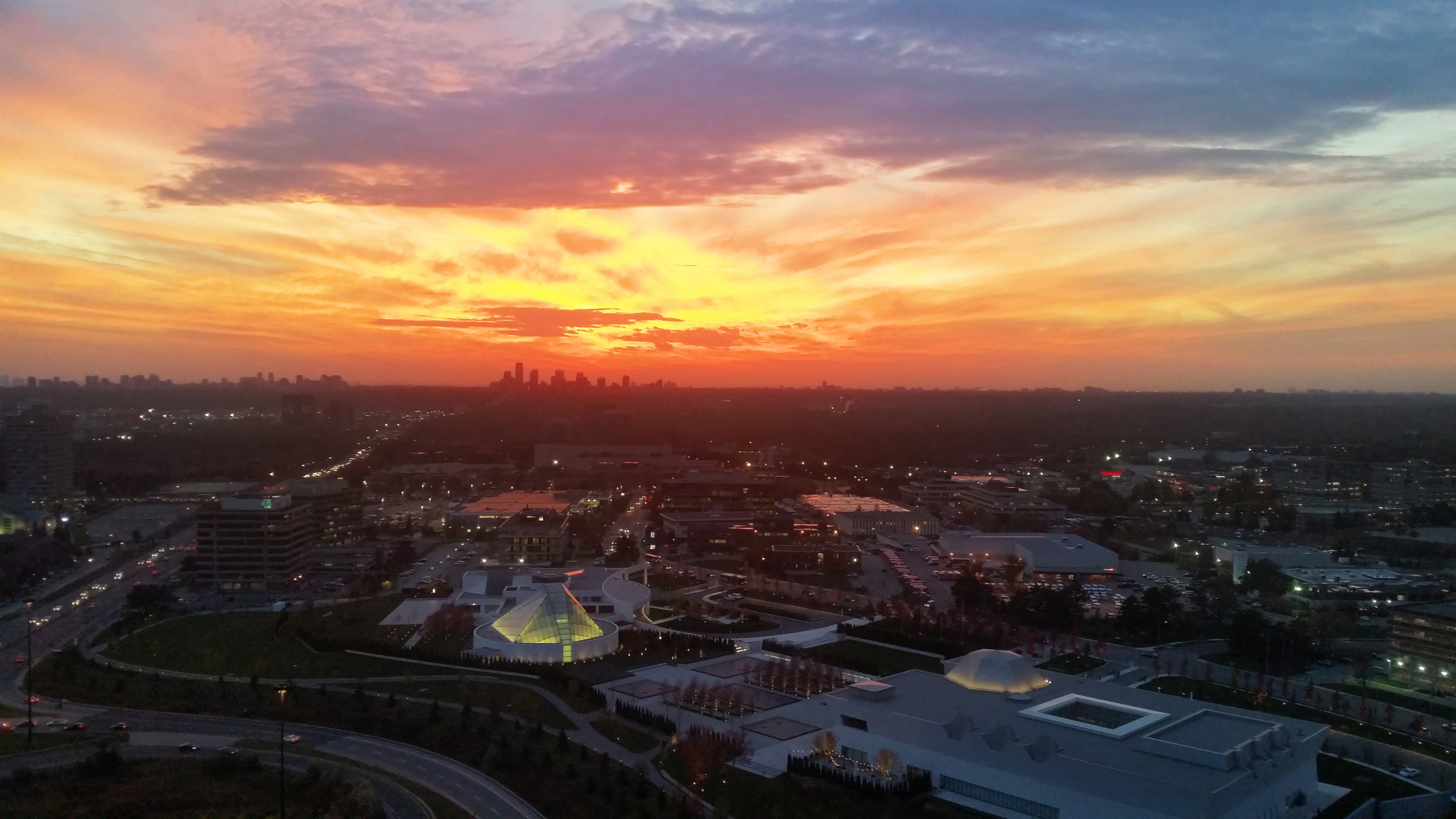 North york downtown sunset (explored) (30721144226)