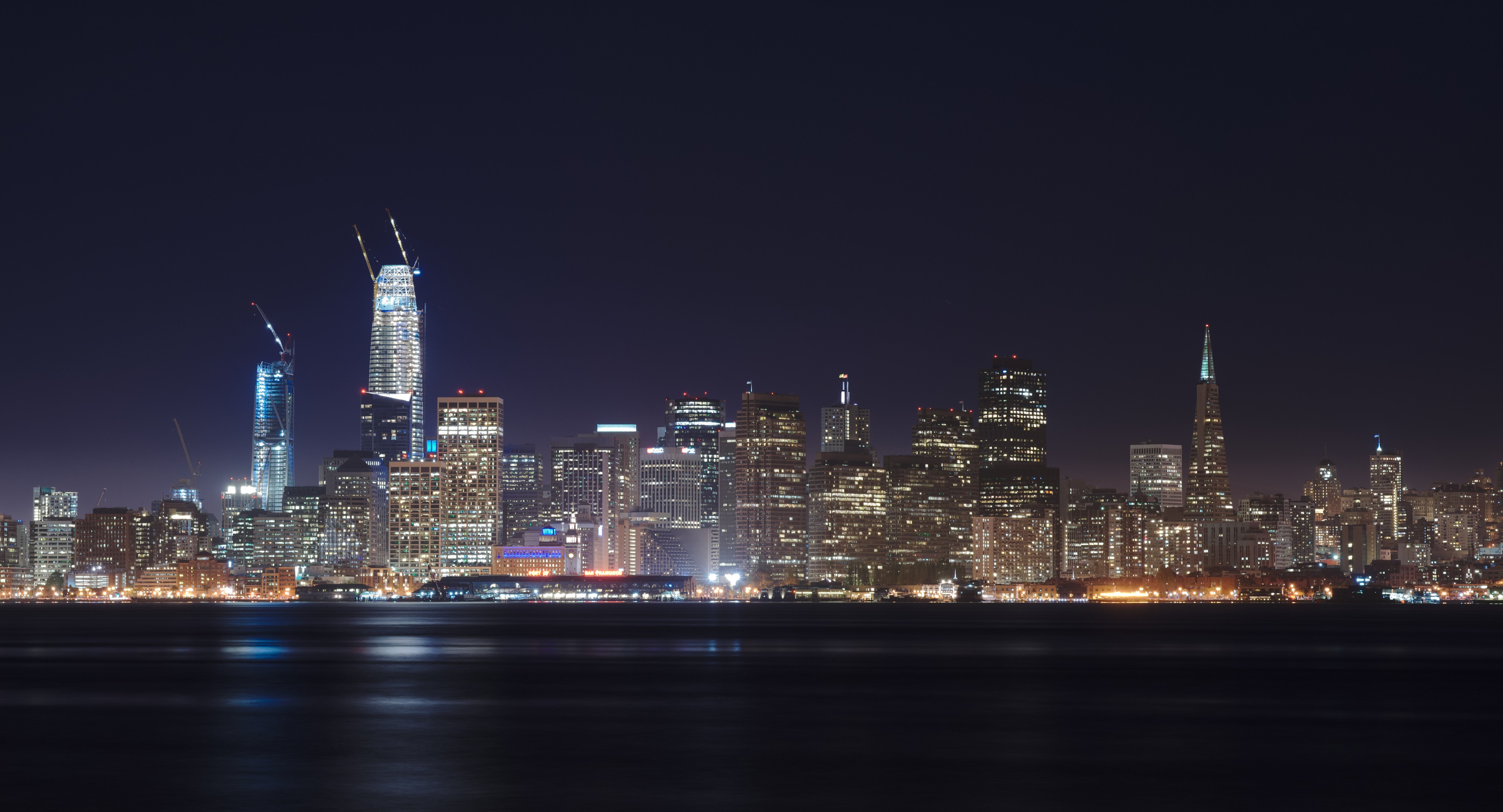 San Francisco skyline of April 2017 seen from Treasure Island