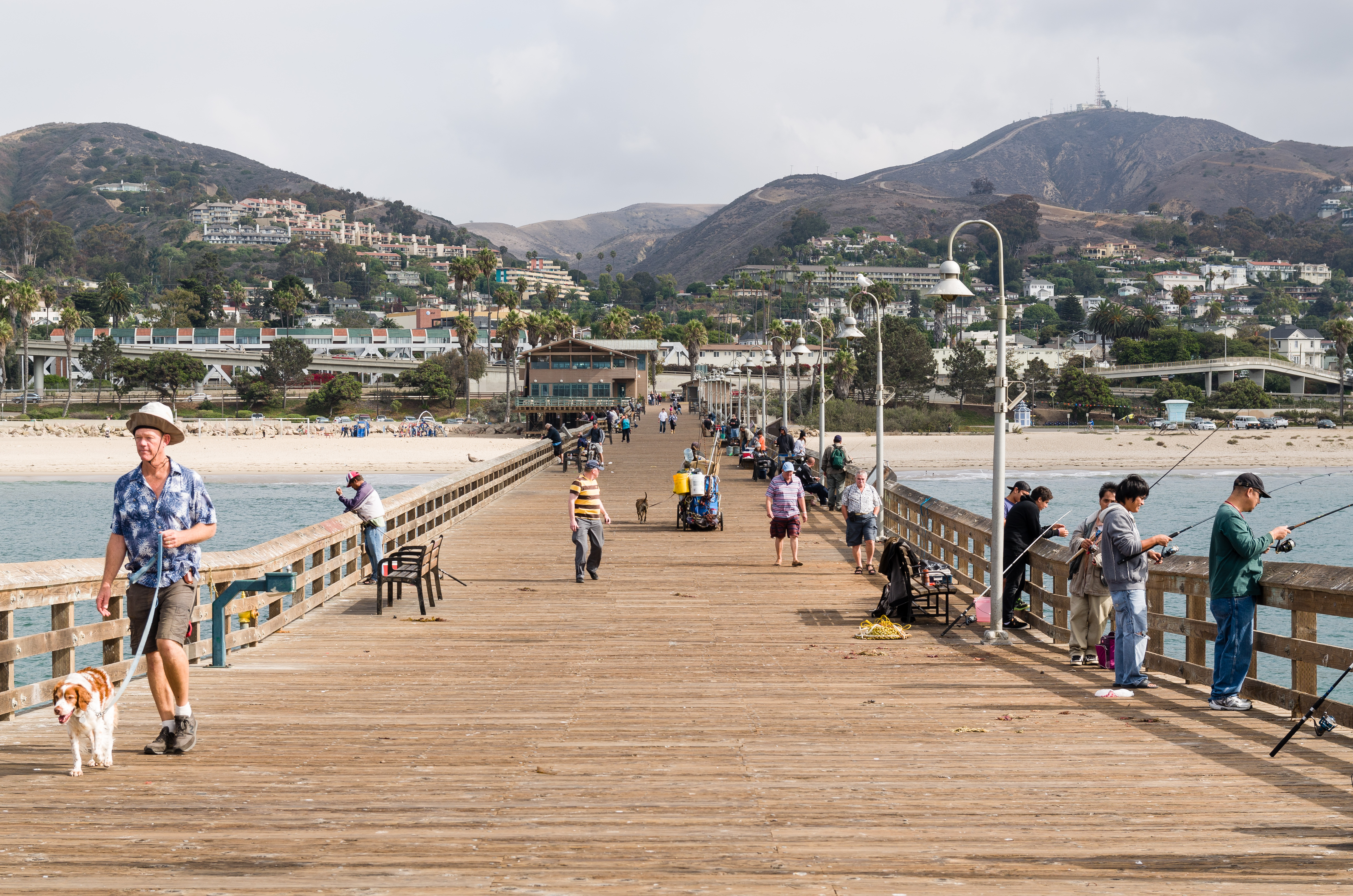 Ventura Pier with fishermen 2013