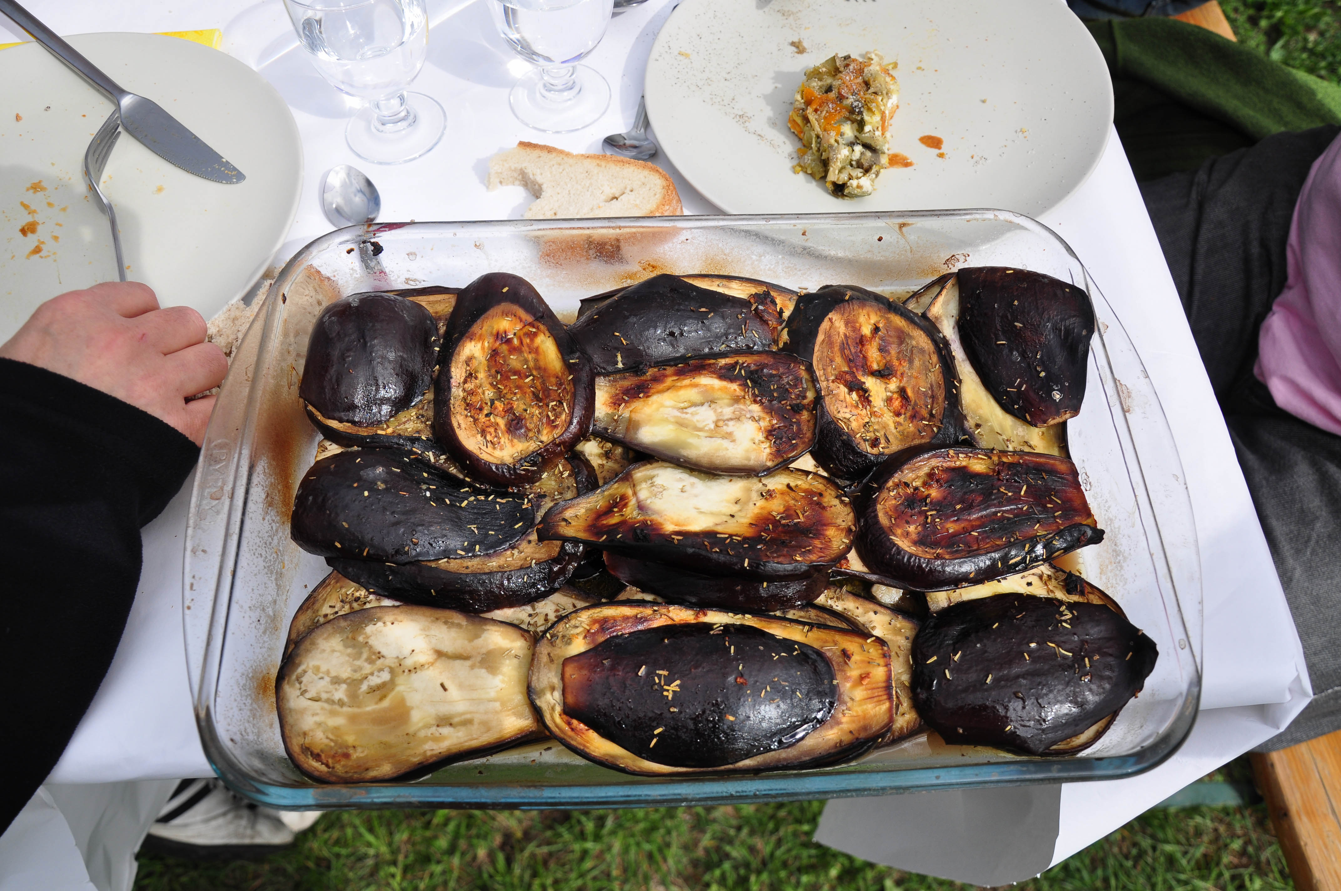 Aubergines frites