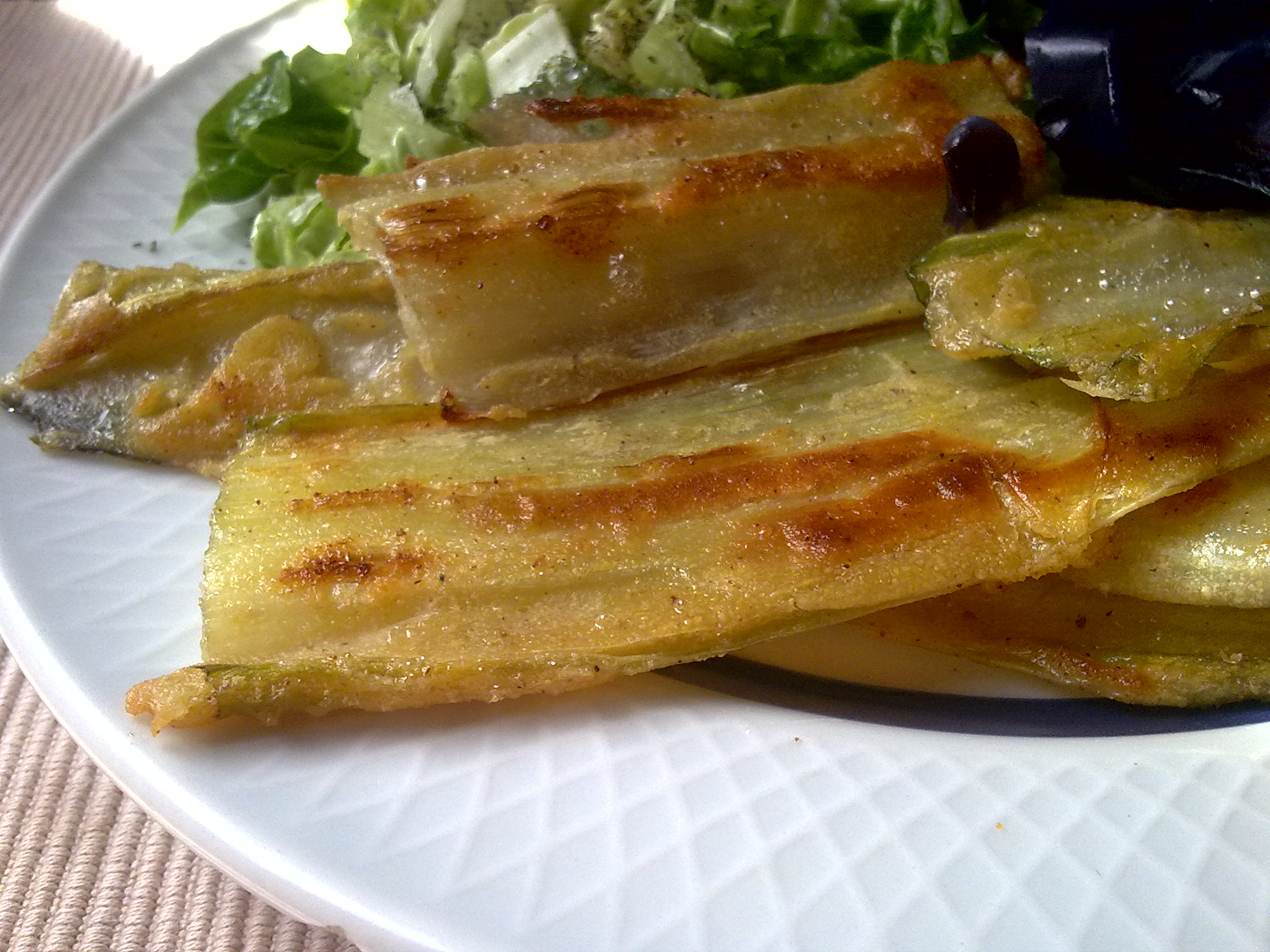 Batter-fried chard stems - Pencas rebozadas veganas - Penques arrebossades veganes (6818219300)