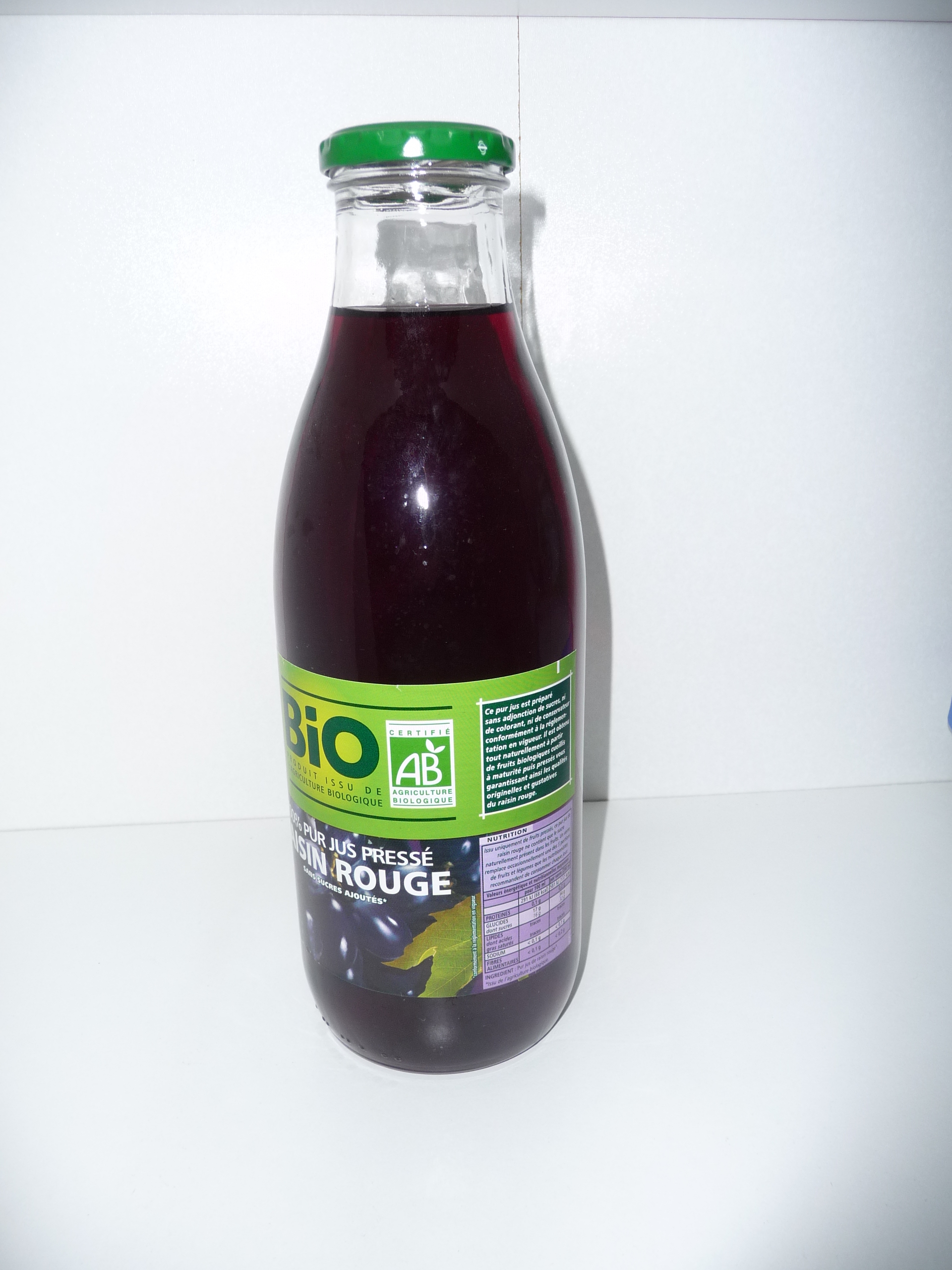 Bottle of grape juice