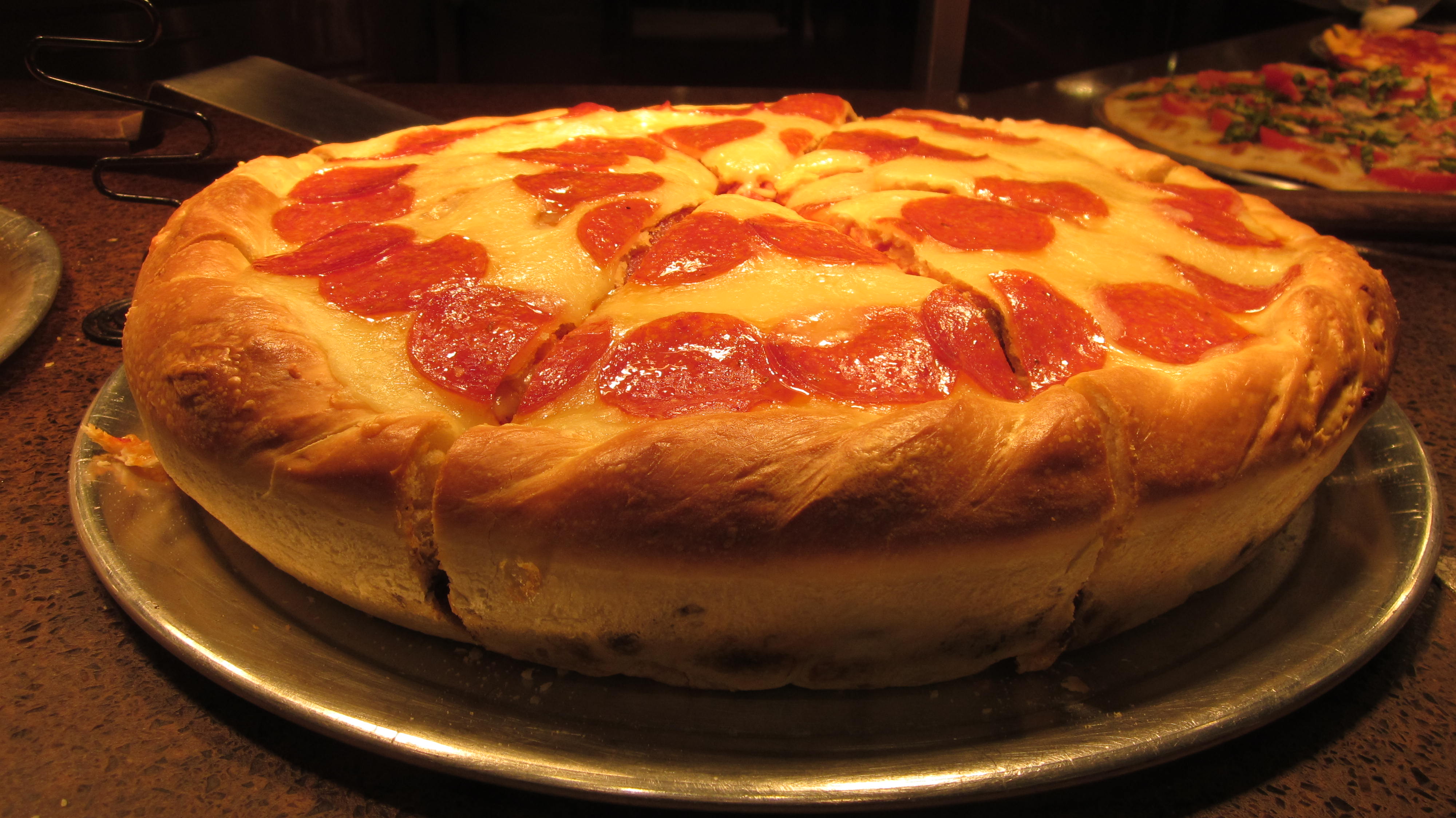 Bristol Farms Chicago Deep Dish meat pizza