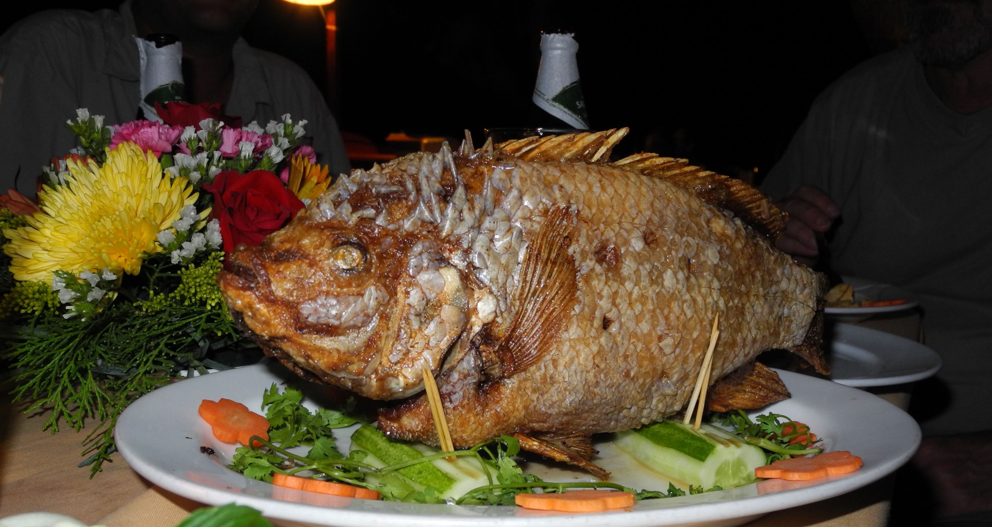 Can Tho City - Elefantenohrfisch vom Grill