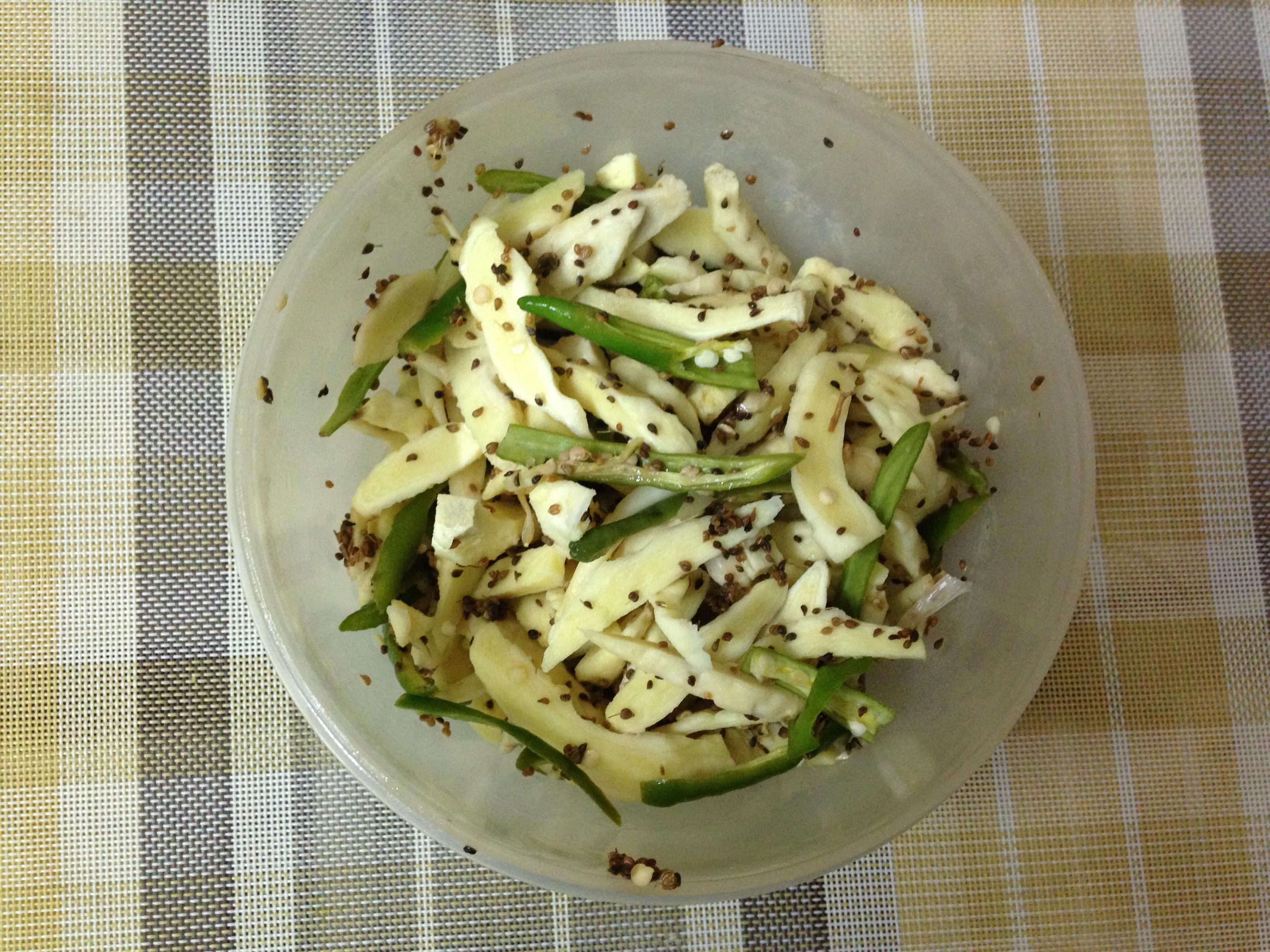 Ginger and green chilli achar