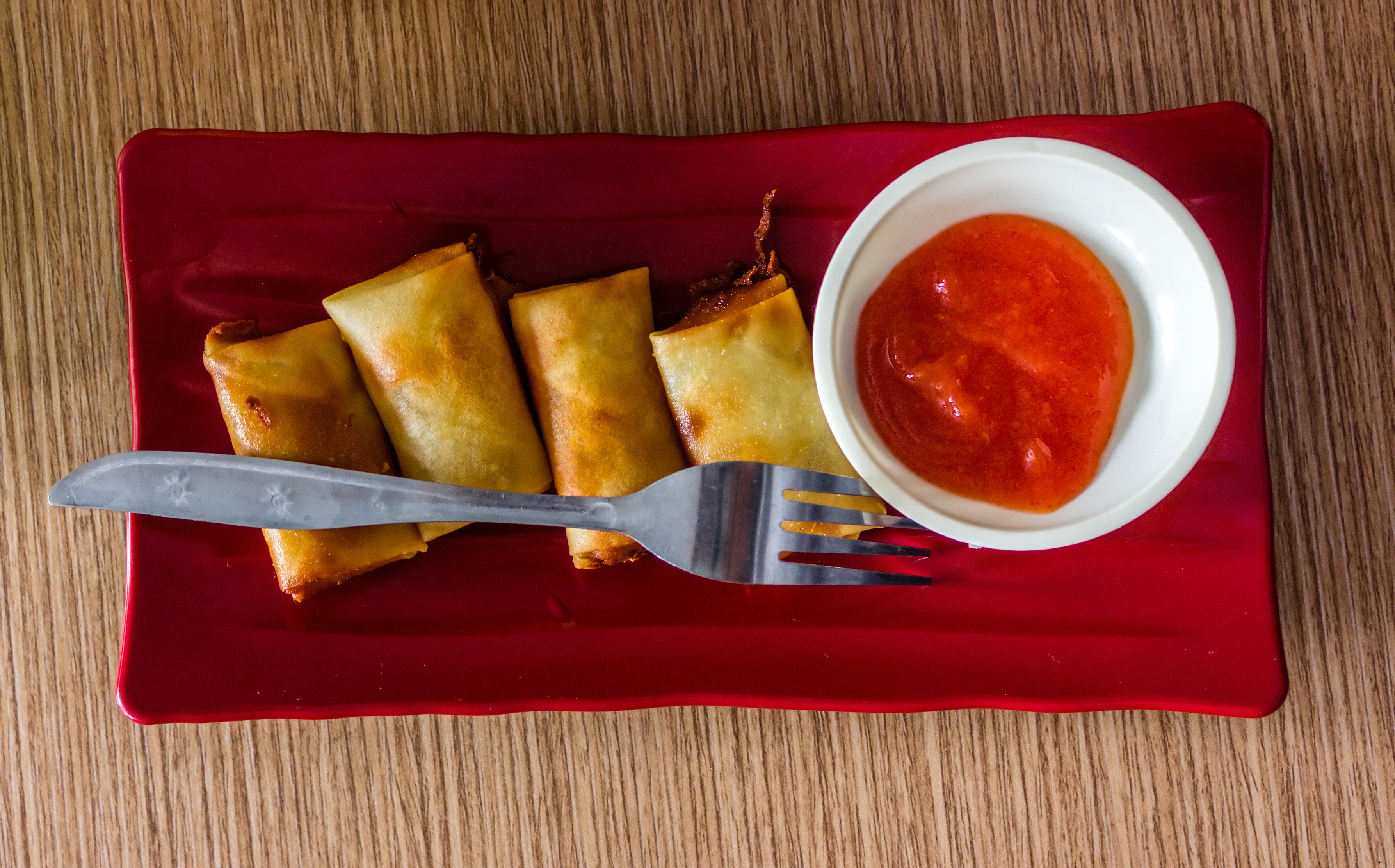Lumpia at Teh Jawa, Purwokerto Station, Purwokerto 2015-03-20