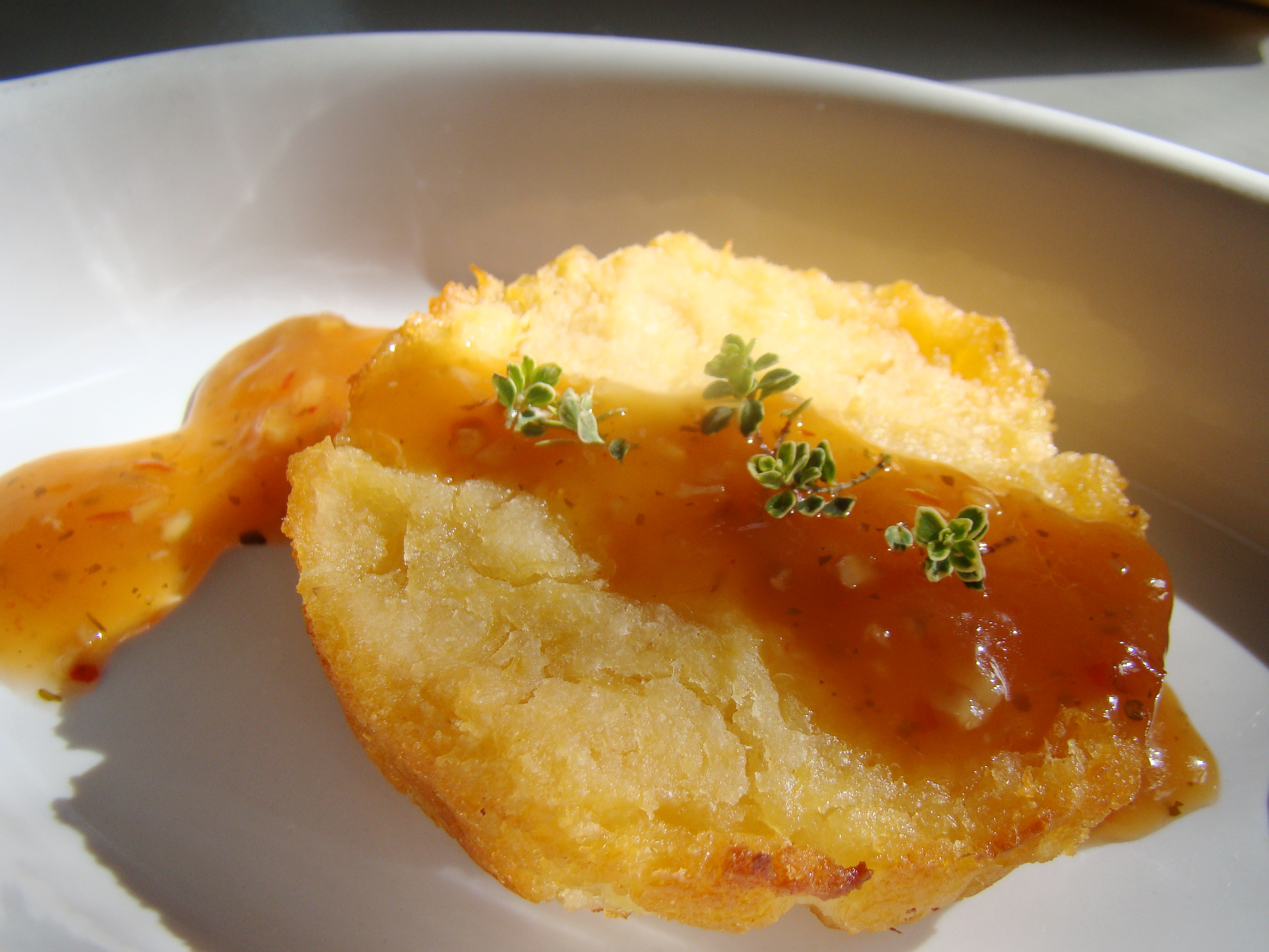 Pineapple Polenta with Chili Lime Sauce (4282812888)