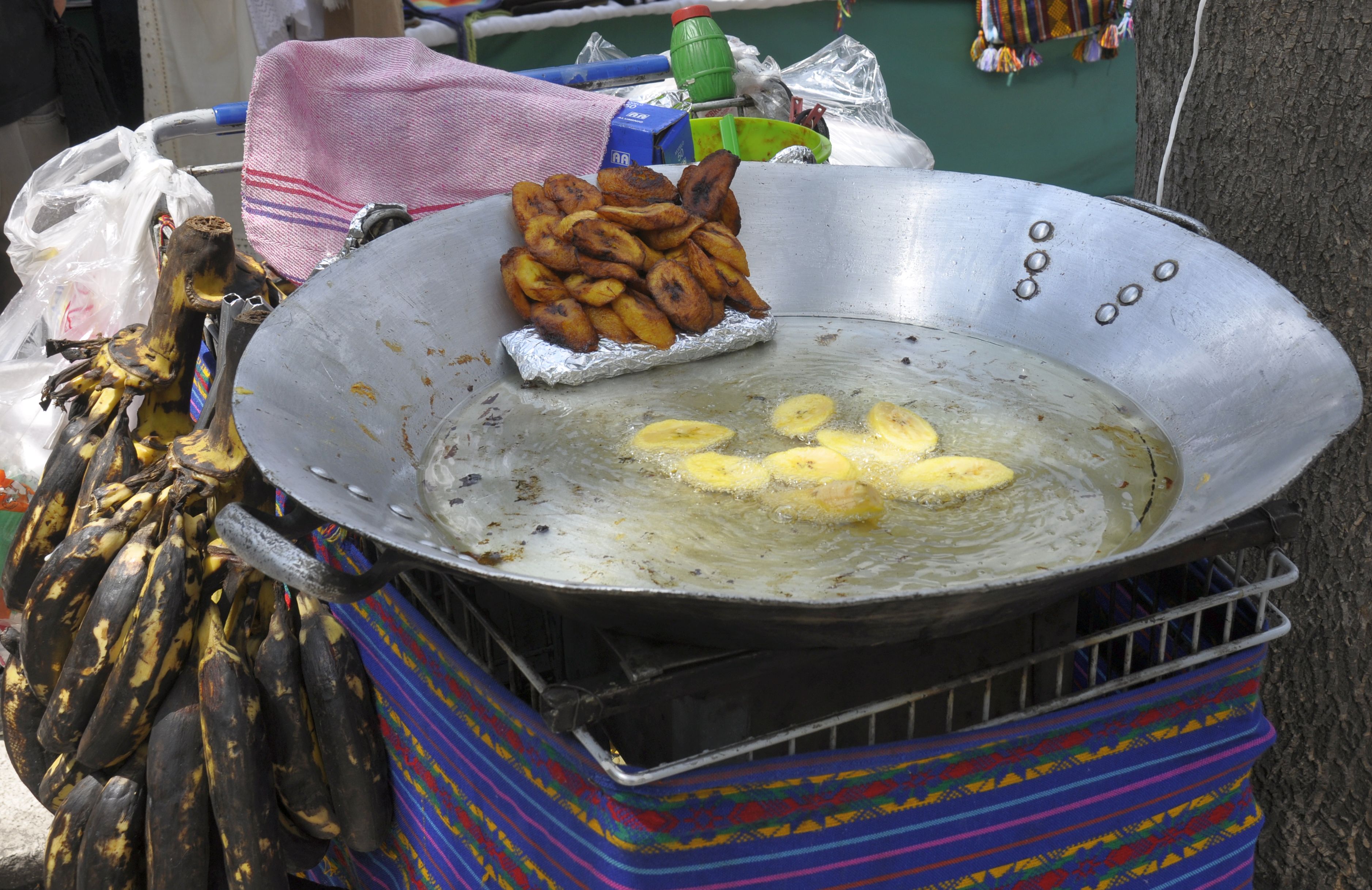 Plaza Solidaridad en Cuauhtémoc - Fried bananas - 1