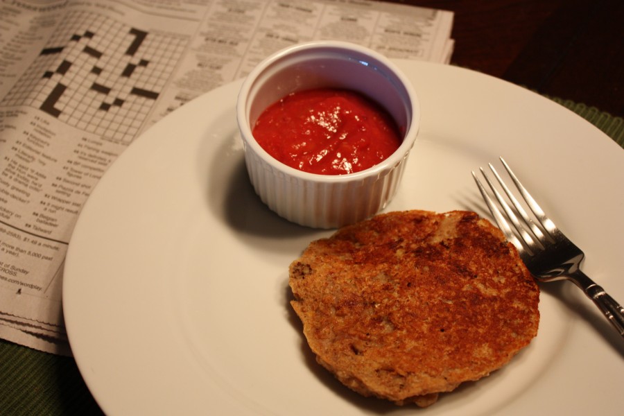 Banana Walnut Pancakes with Raspberry Pineapple Sauce (4020253326)