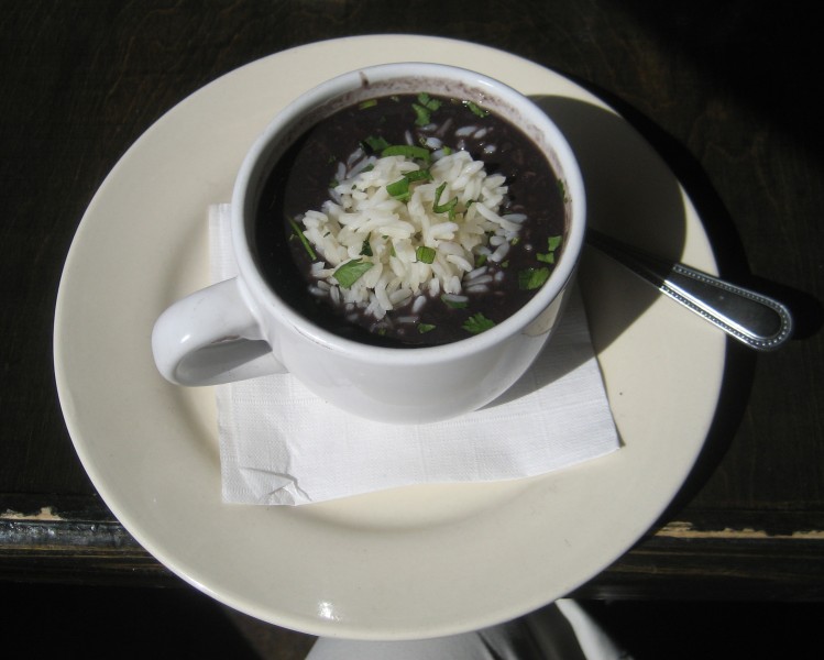 Black Bean Soup Cup Ruby Slipper NOLA