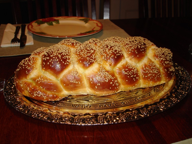Challah Bread Six Braid 1