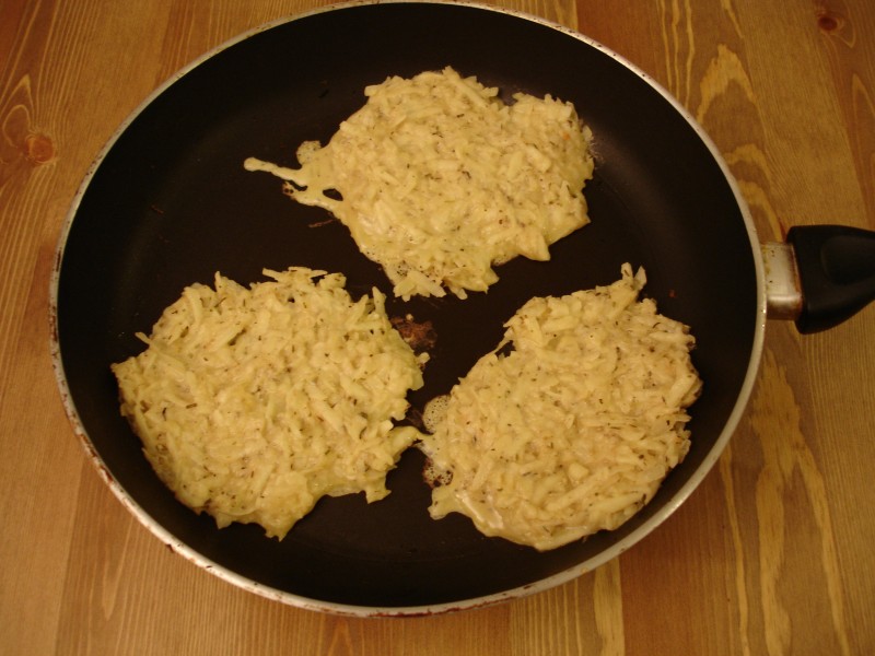 Galettes de pommes de terre - cuisson 1