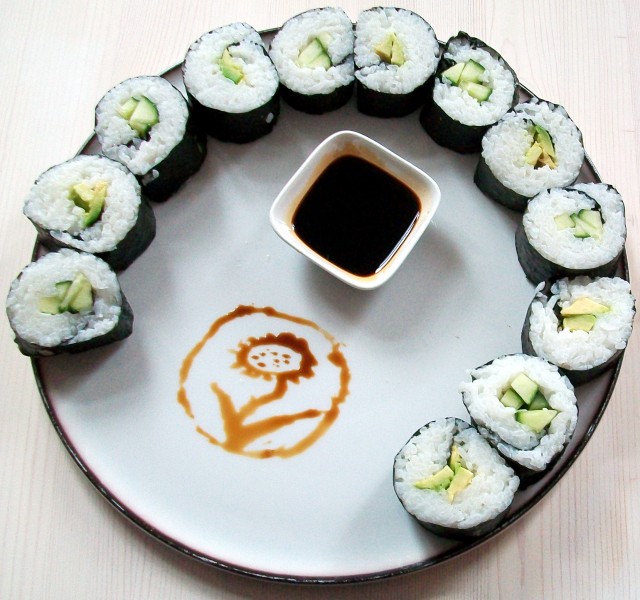 Lecker veganes Sushi